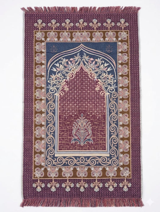 Folding Travel Prayer Mat for Hajj & Umrah – Thick, Portable & Easy to Carry