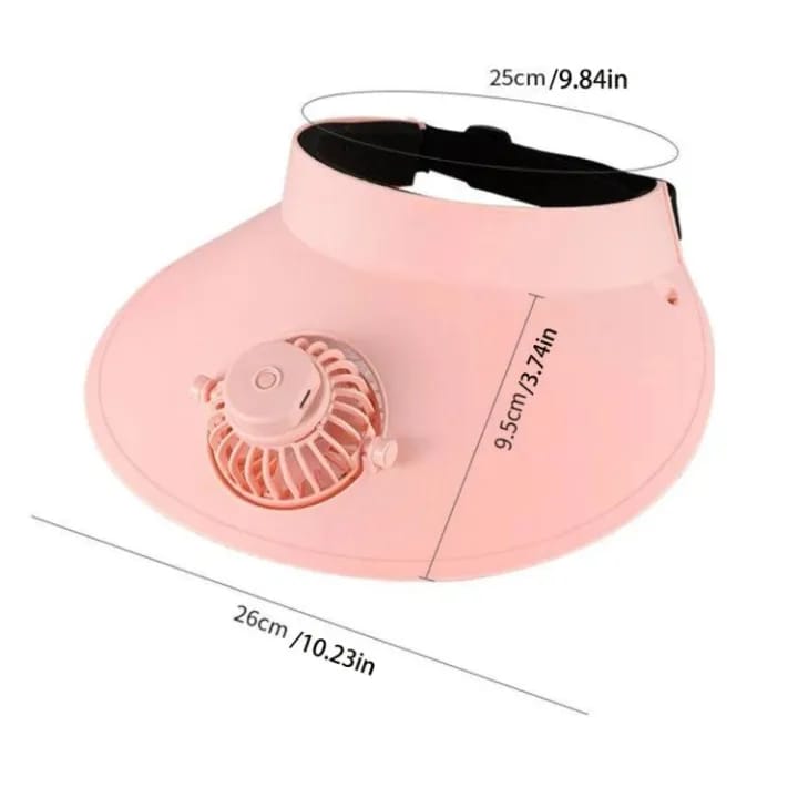 charging hat with fan