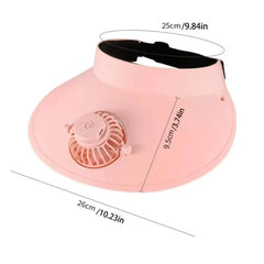 charging hat with fan