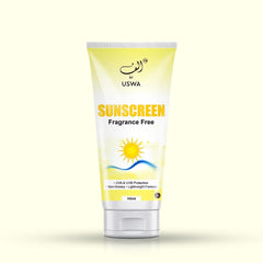 Fragrance Free Sunblock 100ml - SPF Protection for Hajj & Umrah | Travel Safe Packaging
