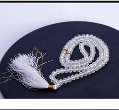 Crystal Tasbi 8mm – 100 Dana Islamic Prayer Beads (Tasbih)
