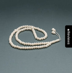 Camel Bone Tasbeeh 8mm – 100 Beads Islamic Prayer Beads